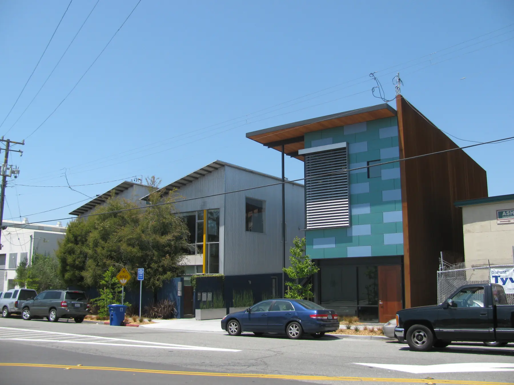 Houses along a residential street in Berkeley, California