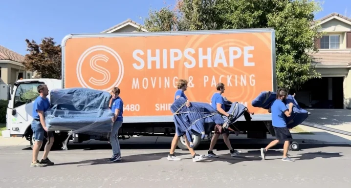 ShipShape Moving crew loading a truck for a long distance move
